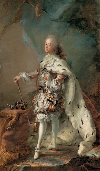 Federico V nei suoi abiti di unzione da Carl Gustaf Pilo