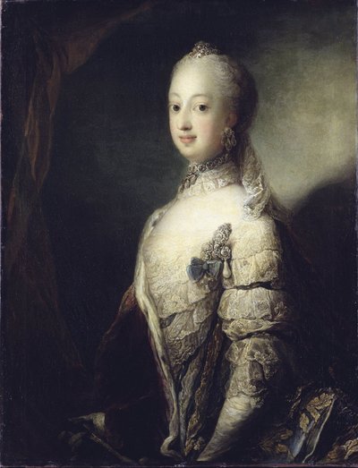 Ritratto di Sofia Maddalena di Danimarca, regina di Svezia e Finlandia da Carl Gustaf Pilo