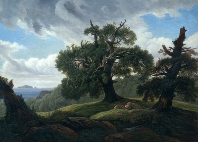 Querce sul mare da Carl Gustav Carus