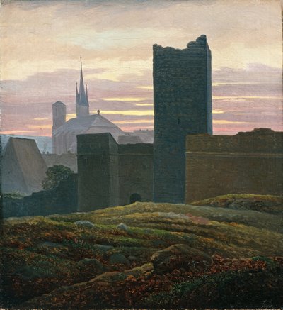 Il castello reale di Cheb da Carl Gustav Carus