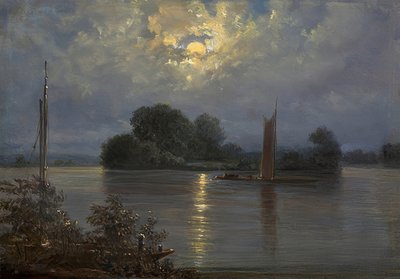 Luna piena a Pillnitz da Carl Gustav Carus