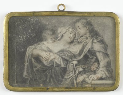 Una giovane donna che distrae un guerriero mentre uno dei suoi figli lo deruba da Carl Gustav Klingstedt (attributed to)