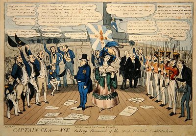 Il capitano Cla--nce prende il comando della nave, Costituzione britannica, pubblicato da S.W. Flores da Carl H. Heath