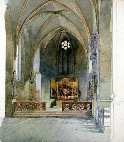 Interno di una chiesa da Carl Haag