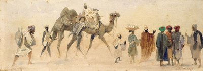 Una partenza per il deserto, 1858 da Carl Haag