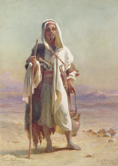 Un giovane beduino del Sinai, 1873 da Carl Haag