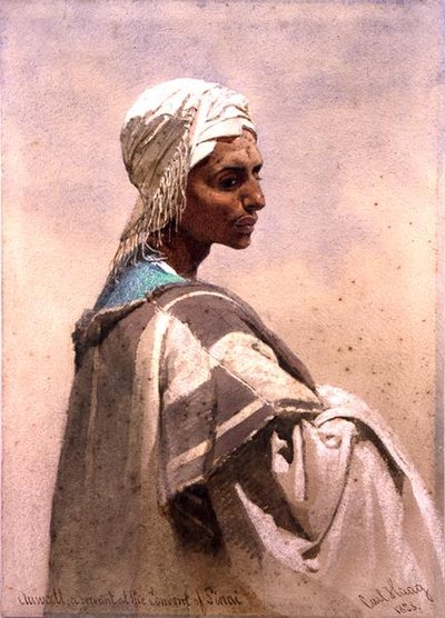 Auwatt, un servitore al Convento del Sinai da Carl Haag