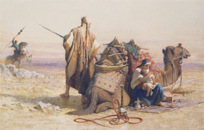 Pericolo nel deserto, 1867 da Carl Haag