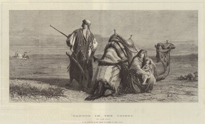 Pericolo nel deserto, nella mostra della Society of Painters in Water Colours da Carl Haag