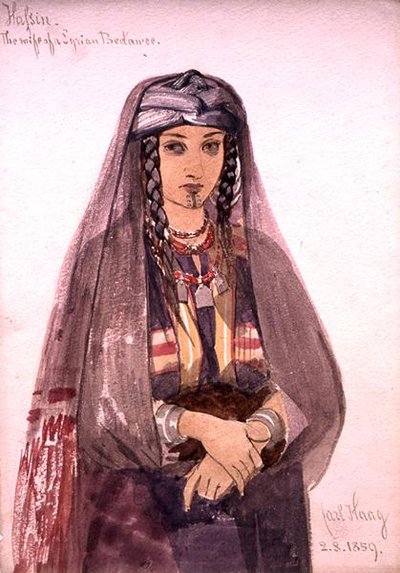 Hassin, la Moglie di un Beduino Siriano da Carl Haag