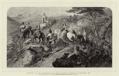 Mattina nelle Highlands, la Famiglia Reale che sale il Lochnagar, 1853 da Carl Haag