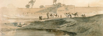 Fuori Bab il Cadit, Il Cairo, 1859 da Carl Haag