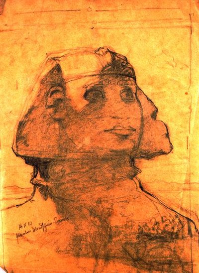 Sfinge a Giza da Carl Haag