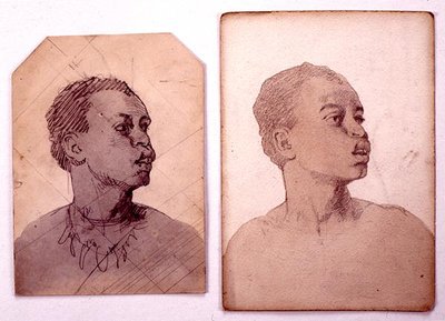 Studio di una testa africana da Carl Haag