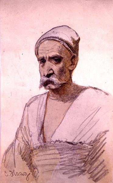 Studio di una figura egiziana da Carl Haag
