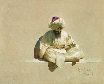 Il letterato, 1891 da Carl Haag