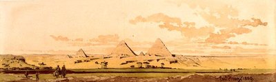 Le piramidi di Giza, 1859 da Carl Haag