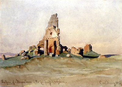 La Rovina di un Mausoleo nella Campagna Romana da Carl Haag