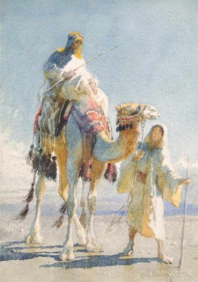 Lo Shaik e la sua guida, 1874 da Carl Haag