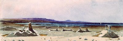 Tombe nel deserto dei pellegrini della Mecca, vicino al Mar Rosso da Carl Haag