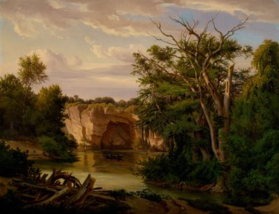Paesaggio collinare da Carl Hermann Frederick Lungkwitz