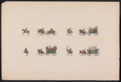 Processione per il matrimonio della Principessa Sofia, 1842 (tavola 3) da Carl Hess