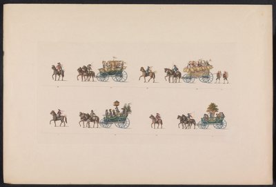 Processione per il matrimonio della Principessa Sofia, 1842 (tavola 5) da Carl Hess