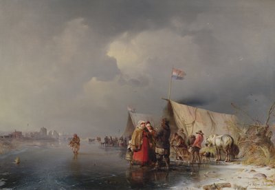 Accampamento olandese sul ghiaccio da Carl Hilgers