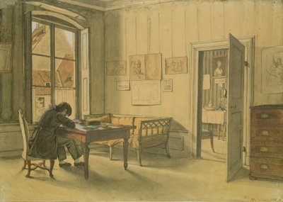 Erwin Speckter nella sua casa di Monaco da Carl Julius Milde