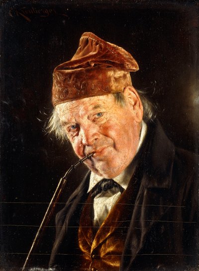 Un uomo con una pipa da Carl Kronberger