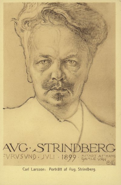 August Strindberg (1849-1912), drammaturgo, romanziere, poeta e artista svedese da Carl Larsson