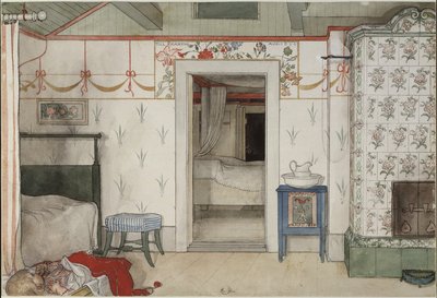 Il pisolino di Brita, dalla serie Una casa da Carl Larsson