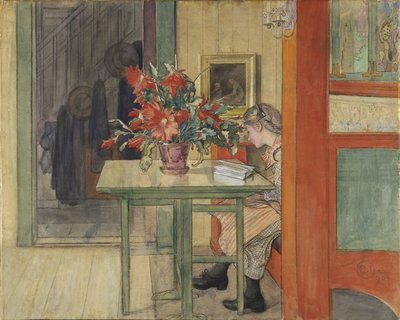 Lisbeth che legge da Carl Larsson
