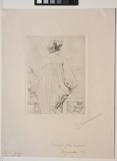 Lisbeth, vista da dietro da Carl Larsson