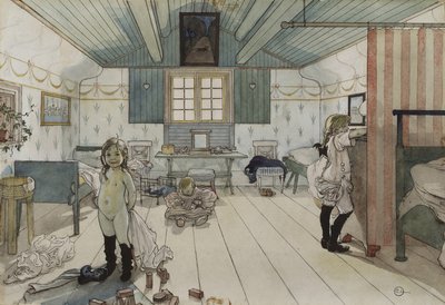 La stanza delle mamme e delle bambine, dalla serie Una casa da Carl Larsson