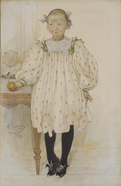 Martha Winslow da bambina da Carl Larsson