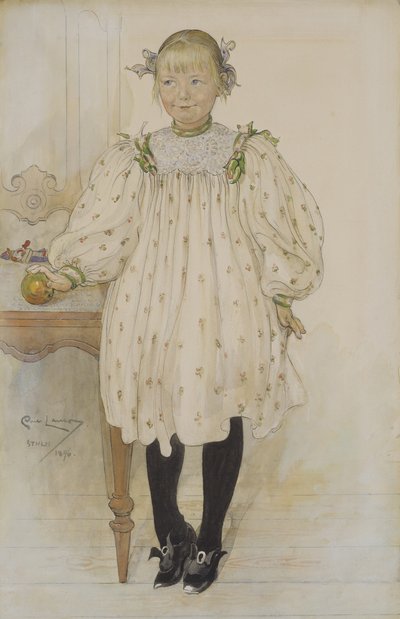 Martha Winslow da bambina da Carl Larsson