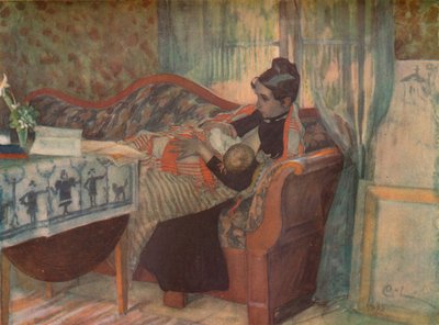 Madre e figlio da Carl Larsson