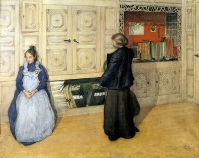 Madre e figlia da Carl Larsson