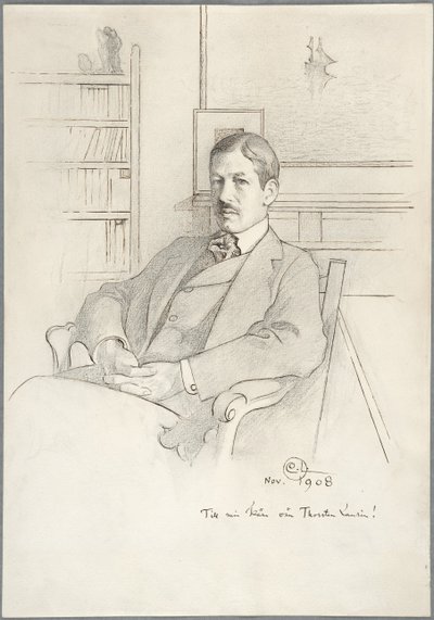 Ritratto di Thorsten Laurin da Carl Larsson