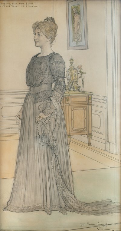Ritratto di Mrs. Signe Thiel da Carl Larsson