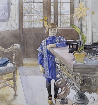 Ritratto di Tage Thiel da Carl Larsson
