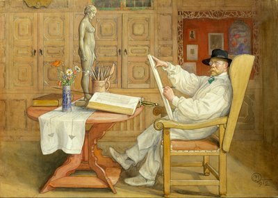 Autoritratto (Nel nuovo studio) da Carl Larsson