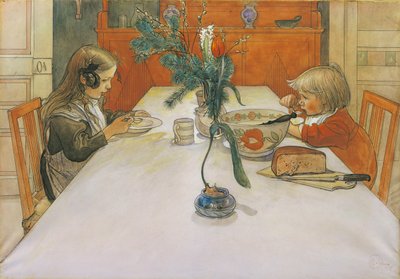 Il pasto serale, 1905 da Carl Larsson