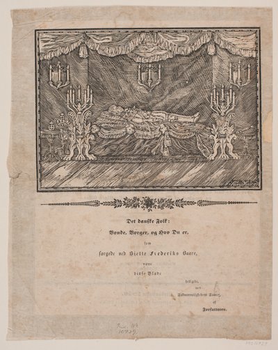 Federico VI sul letto di morte da Carl Leonard Sandberg