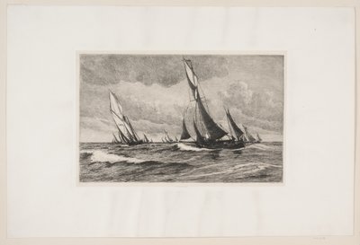 Pescherecci in mare da Carl Locher