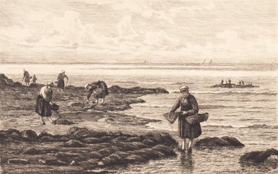 Pescatori di gamberi in Bretagna da Carl Locher