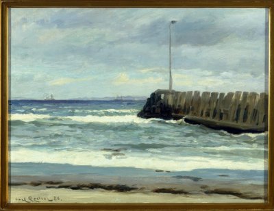 Sulla spiaggia da Carl Ludvig Locher