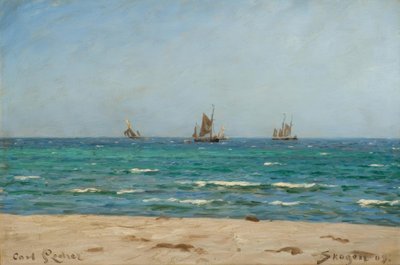 C.Locher, barche a vela a Skagen da Carl Ludvig Locher