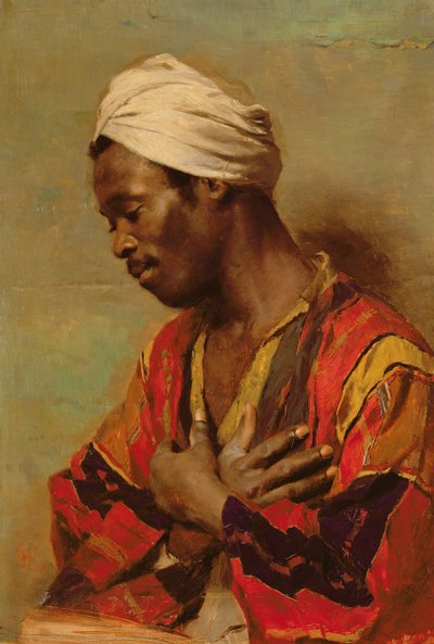 Un arabo in meditazione da Carl Ludwig Ferdinand Kerstan